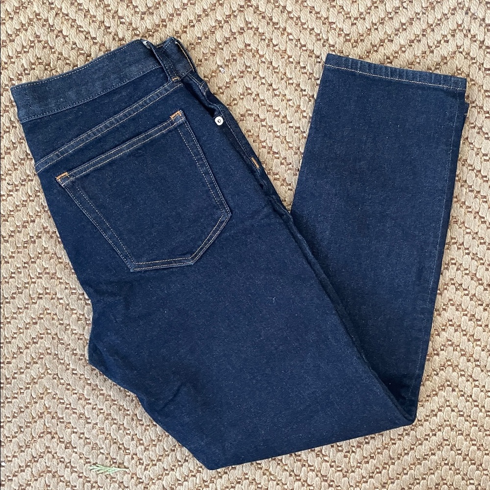 Everlane - The Athletic Organic Cotton Straight Legged Denim Jeans Navy - 28x28